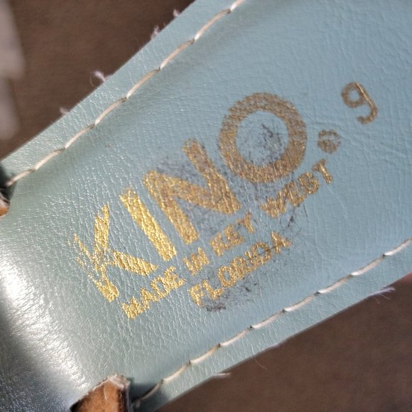 Kino Aqua Blue Starfish Sandals Size 9 - Picture 7 of 13